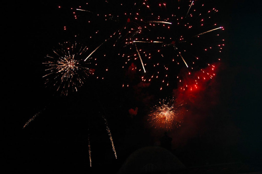 Feu d’artifice de clôture des Fêtes de Bayonne